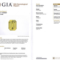 6.02 Ct. Yellow Sapphire from Ceylon (Sri Lanka) Scan Report