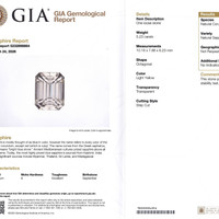 5.23 Ct. Yellow Sapphire from Ceylon (Sri Lanka) Scan Report