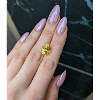 10.38 Ct. Yellow Sapphire from Ceylon (Sri Lanka) Life Style
