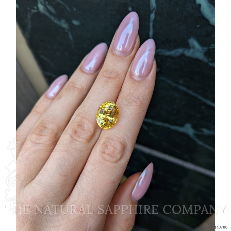 10.38 Ct. Yellow Sapphire from Ceylon (Sri Lanka)