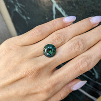10.12 Ct. Green Sapphire from Madagascar Life Style