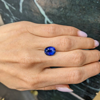 4.60 Ct. Blue Sapphire from Ceylon (Sri Lanka) Life Style
