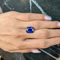 8.17 Ct. Blue Sapphire from Ceylon (Sri Lanka) Life Style