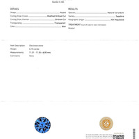 6.15 Ct. Blue Sapphire from Ceylon (Sri Lanka) Scan Report
