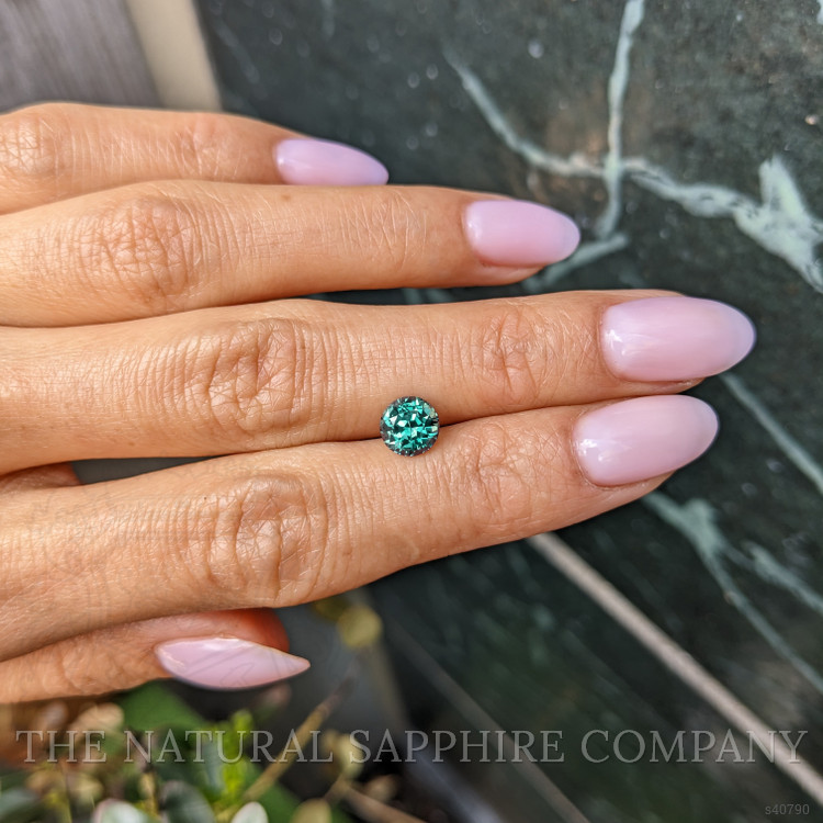 1.61 Ct. Bluish Green Sapphire from Montana