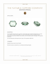 0.69 Ct. Bluish Green Sapphire from Montana Appraisal