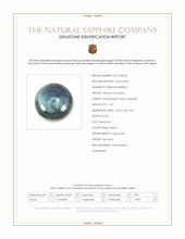 1.09 Ct. Bluish Green Cabochon Sapphire from Montana Scan Report