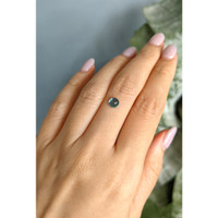 1.09 Ct. Bluish Green Cabochon Sapphire from Montana Life Style