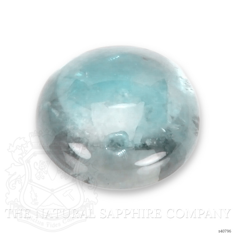 1.07 Ct. Greenish Blue Cabochon Sapphire from Montana
