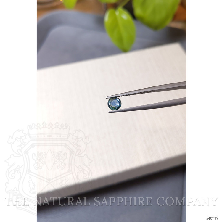 1.22 Ct. Greenish Blue Cabochon Sapphire from Montana