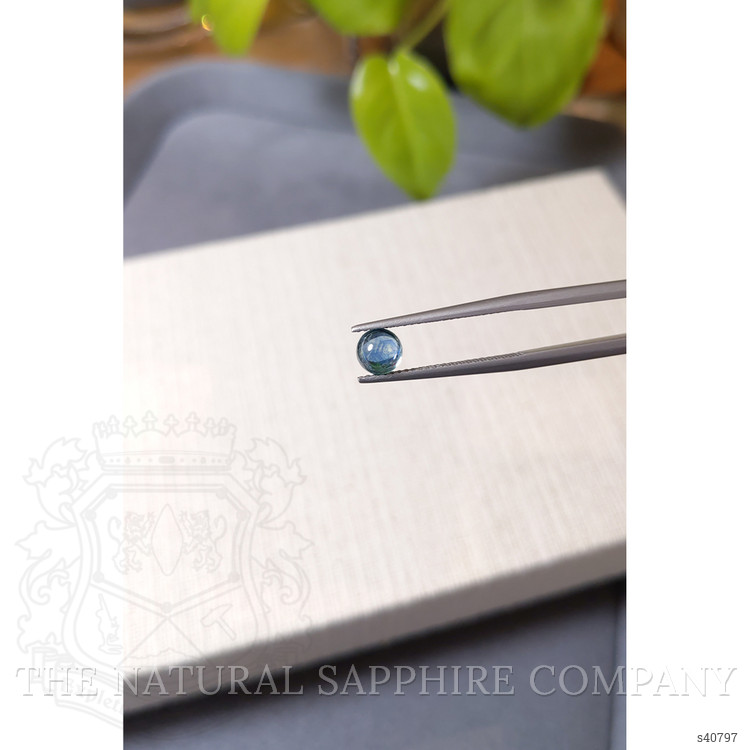 1.22 Ct. Greenish Blue Cabochon Sapphire from Montana