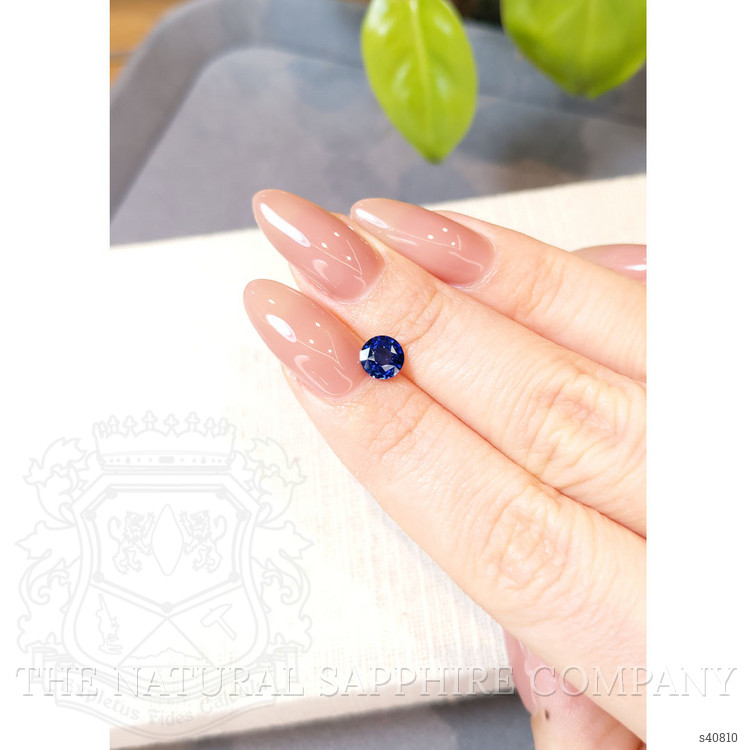 0.87 Ct. Blue Sapphire from Ceylon (Sri Lanka)