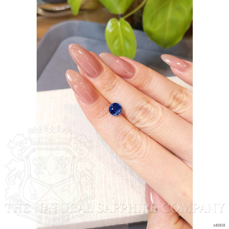 1.98 Ct. Blue Sapphire from Ceylon (Sri Lanka)
