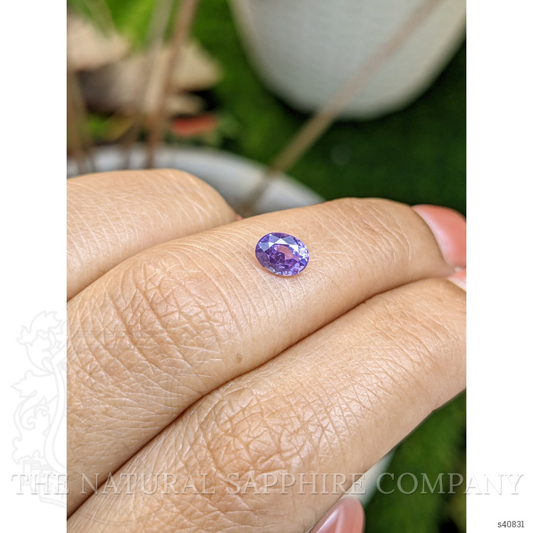 0.73 Ct. Purple Sapphire from Ceylon (Sri Lanka)