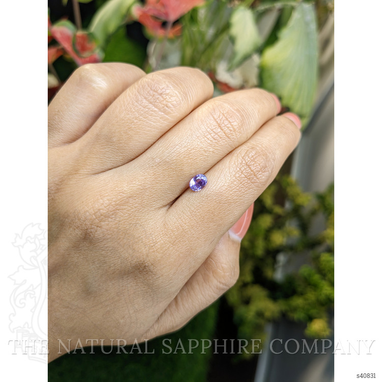 0.73 Ct. Purple Sapphire from Ceylon (Sri Lanka)