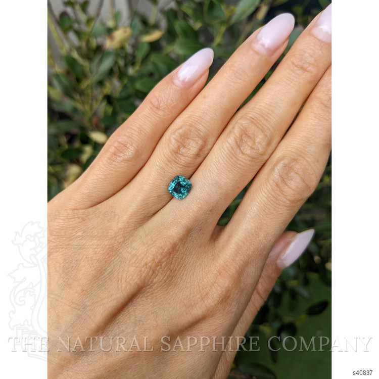2.12 Ct. Bluish Green Sapphire from Montana