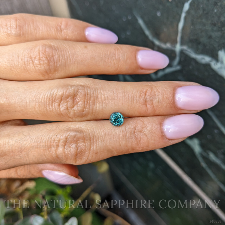 1.09 Ct. Bluish Green Sapphire from Montana