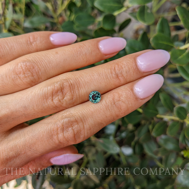 1.17 Ct. Bluish Green Sapphire from Montana