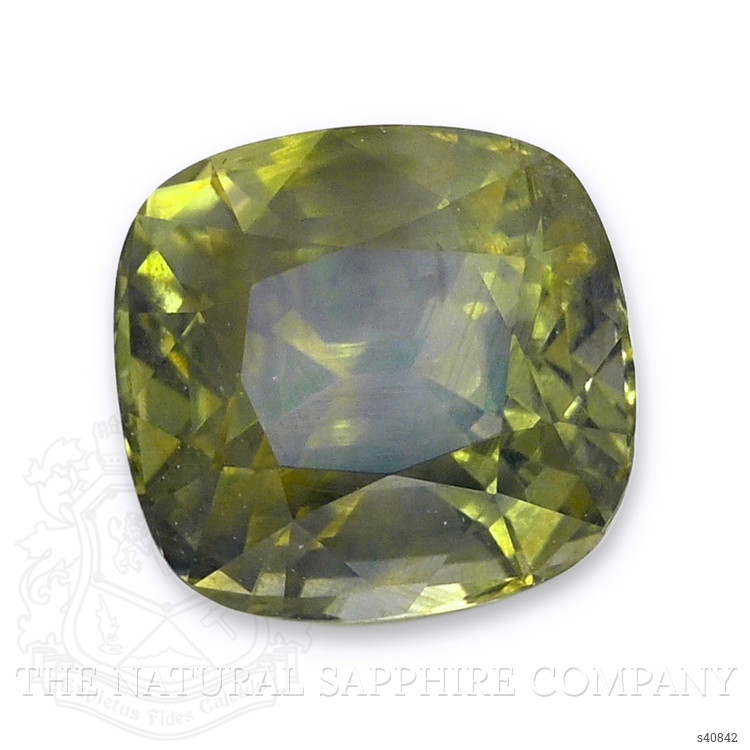 2.14 Ct. Yellowish Green Sapphire from Montana