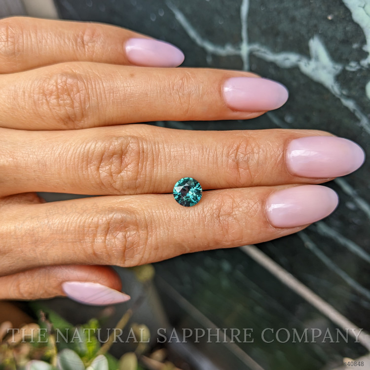 1.51 Ct. Bluish Green Sapphire from Montana