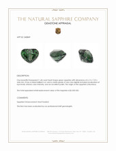 1.68 Ct. Green Sapphire from Montana Appraisal