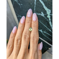1.39 Ct. Yellowish Green Sapphire from Montana Life Style