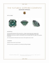 0.98 Ct. Bluish Green Sapphire from Montana Appraisal