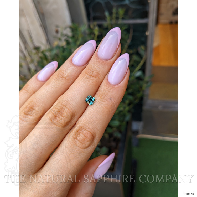 0.98 Ct. Bluish Green Sapphire from Montana