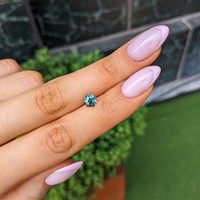 1.19 Ct. Bluish Green Sapphire from Montana Life Style