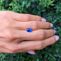 1.86 Ct. Blue Sapphire from Ceylon (Sri Lanka) Life Style