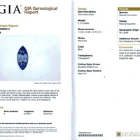 2.72 Ct. Blue Sapphire from Ceylon (Sri Lanka) Scan Report