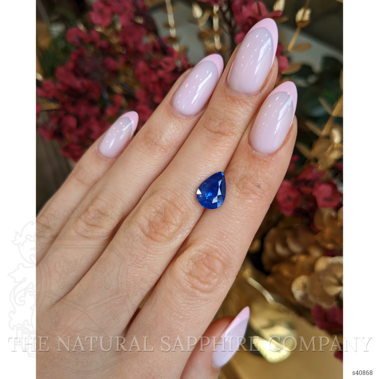 3.84 Ct. Blue Sapphire from Ceylon (Sri Lanka)