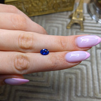 1.09 Ct. Blue Sapphire from Thailand Life Style