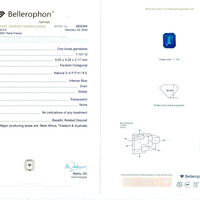 1.10 Ct. Blue Sapphire from West Africa Scan Report