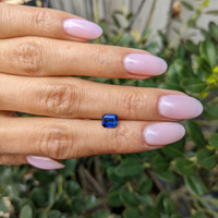 1.10 Ct. Blue Sapphire from West Africa Life Style