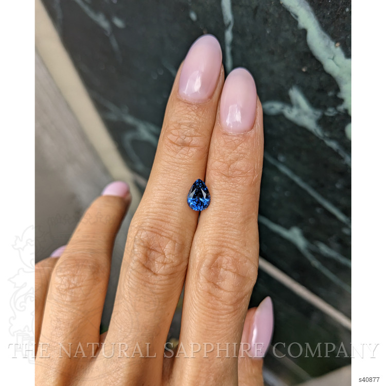 1.38 Ct. Blue Sapphire from Ceylon (Sri Lanka)