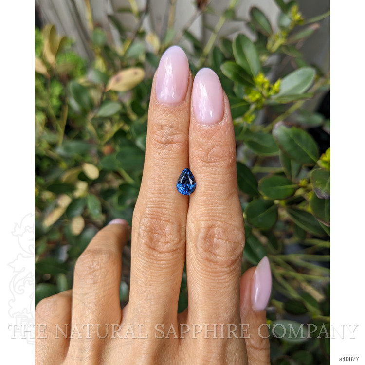 1.38 Ct. Blue Sapphire from Ceylon (Sri Lanka)