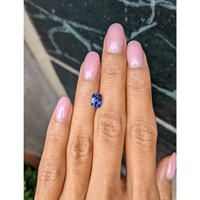 1.66 Ct. Bluish Purple Sapphire from Ceylon (Sri Lanka) Life Style