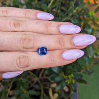3.08 Ct. Blue Sapphire from Ceylon (Sri Lanka) Life Style