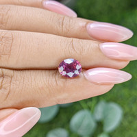 2.52 Ct. Purplish Pink Sapphire from Madagascar Life Style