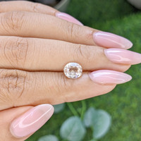 1.73 Ct. Peach Sapphire from Madagascar Life Style