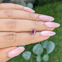 1.39 Ct. Purplish Pink Sapphire from Madagascar Life Style