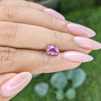 1.61 Ct. Purplish Pink Sapphire from Madagascar Life Style