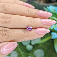 1.05 Ct. Pinkish Purple Sapphire from Tanzania Life Style