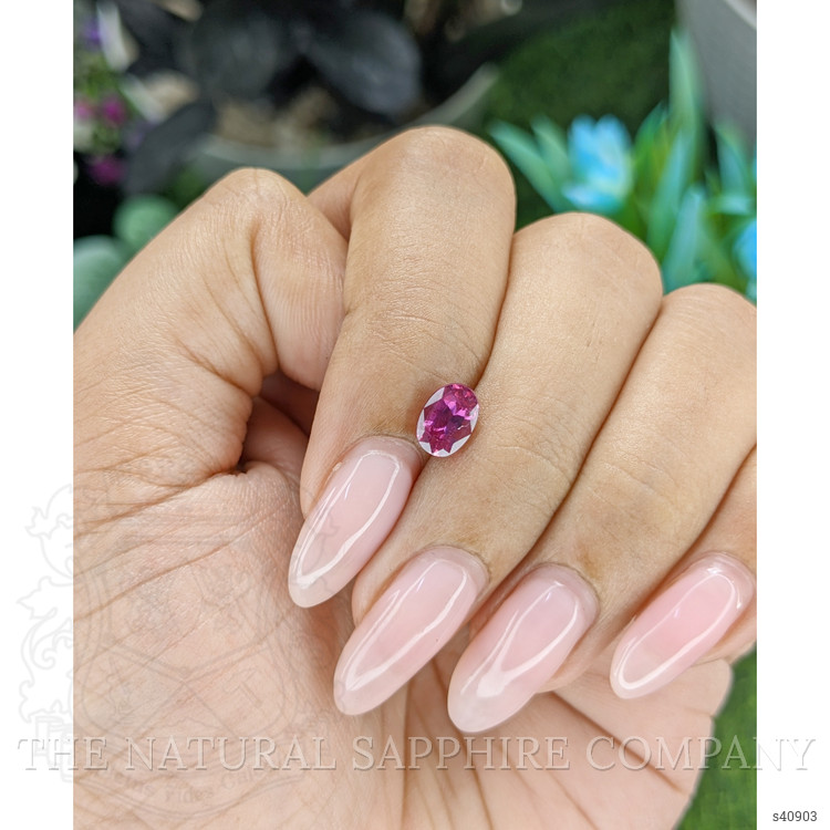 1.11 Ct. Purplish Pink Sapphire from Tanzania