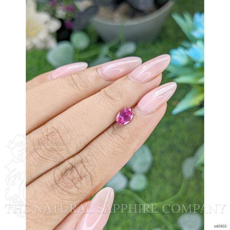 1.11 Ct. Purplish Pink Sapphire from Tanzania