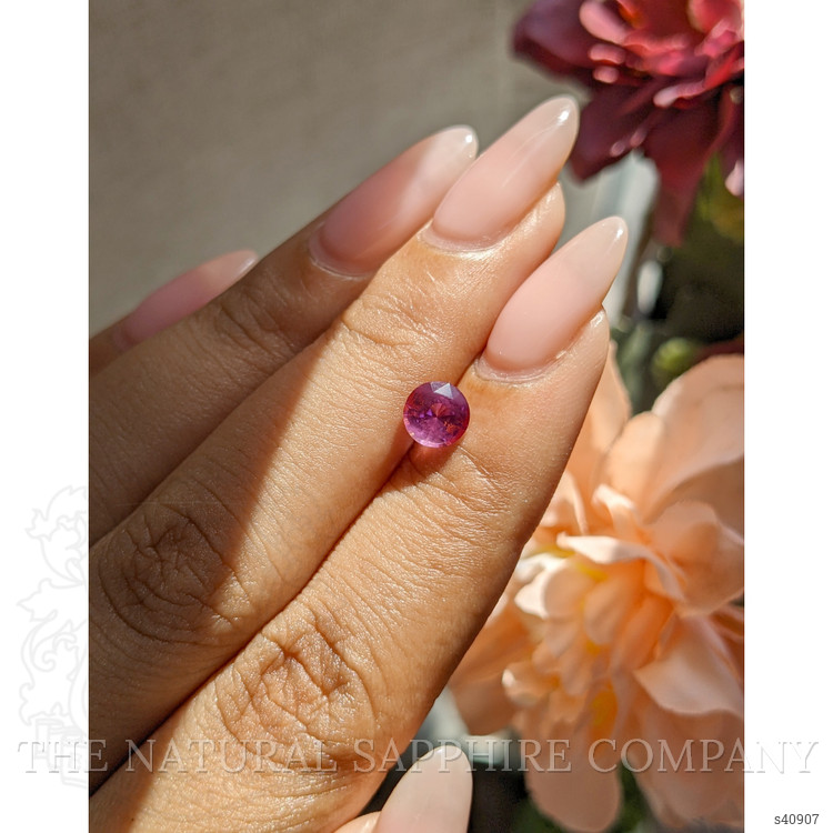 1.06 Ct. Purplish Pink Sapphire from Tanzania