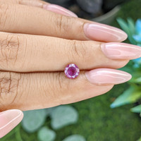 1.06 Ct. Purplish Pink Sapphire from Tanzania Life Style