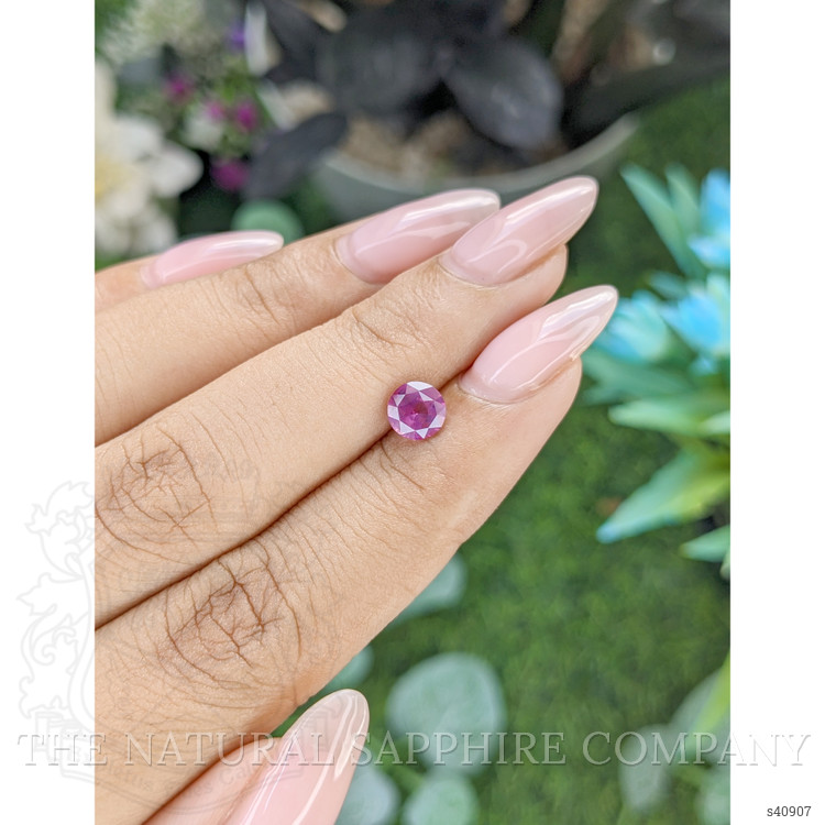 1.06 Ct. Purplish Pink Sapphire from Tanzania