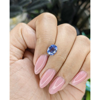 2.06 Ct. Blue Sapphire from Tanzania Life Style